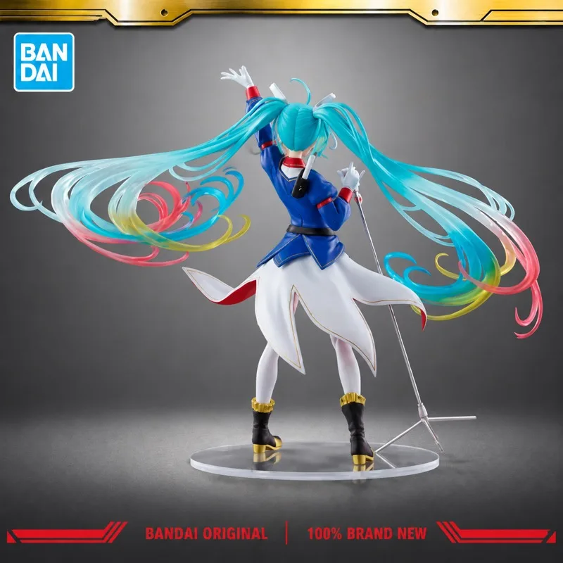 En stock, Bandai Original Genuine BPEV Banpresto Evolve Gundam Collaboration Hatsune Miku 21cm Collections Model Toy Figures Gift