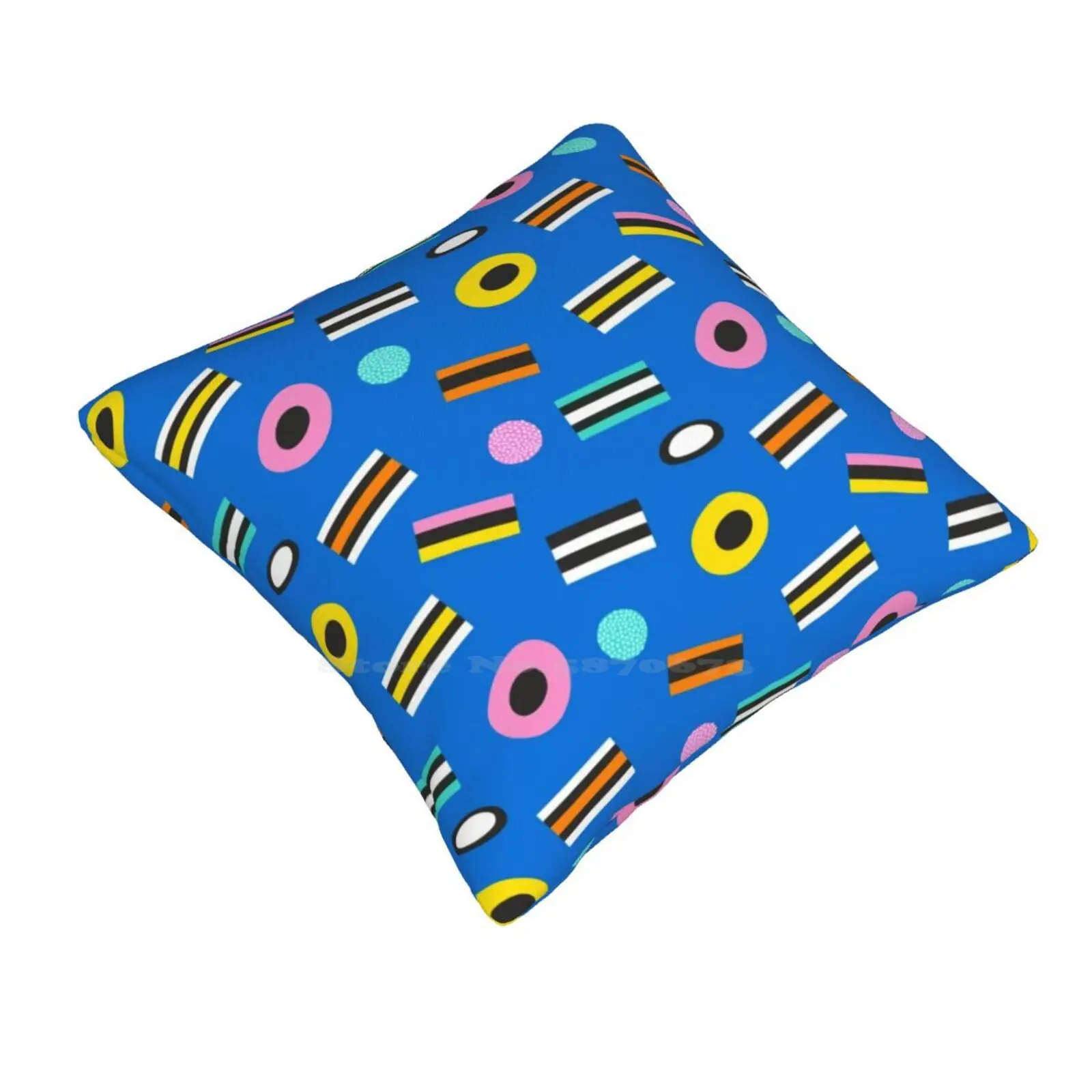 Retro Liquorice Bedroom Office Hug Pillowcase Liquorice Sweets Candy Food Snack Sugar Treat Retro Old School Fun Pattern Yummy