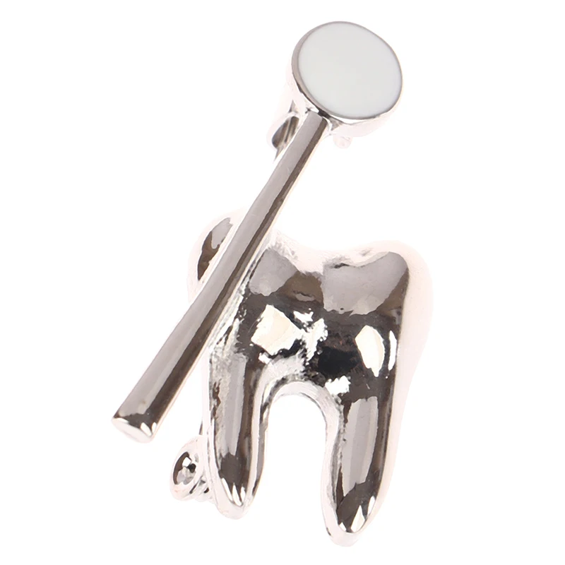 1PC Cute Tooth-Shaped Medical Brooch - Classic Lapel Pin for Doctors/Nurses (Backpack Badge & Gift Jewelry) view 5