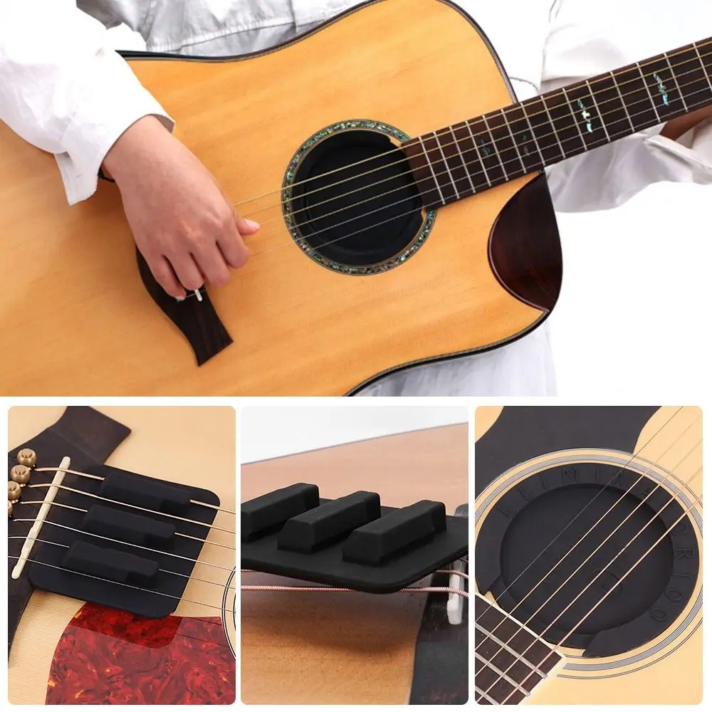 S/M/L High quality Musical Instruments Accessories Stop Plug Buffer Block Sound Hole Cover Feedback buster Silicone Acoustic