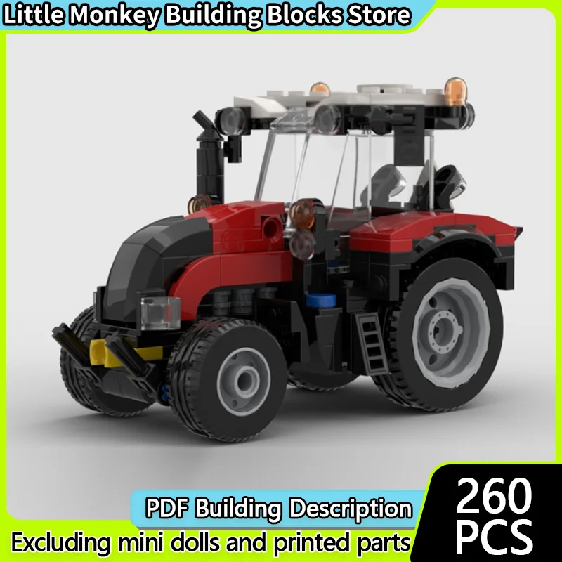 

Модель городской автомобиль MOC, строительные кирпичи, сельское хозяйство, современный трактор, модульная технология, детские праздничные подарки, сборные игрушки, костюм