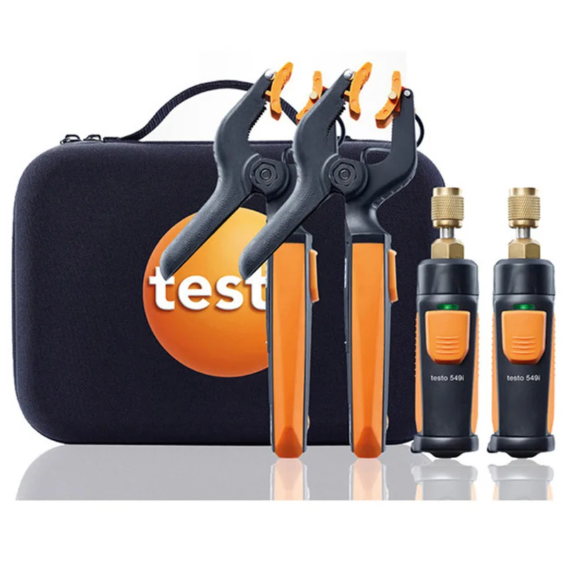 549i/115i Digital Manifold Gauge Refrigeration Air Pressure Gauge For Refrigerant Manifold Gauge Set 2PCS Clamp Probes Tool