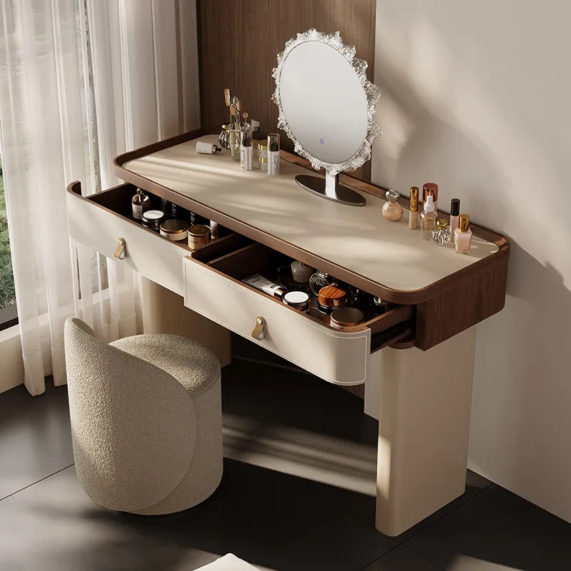 Luxury Makeup Vanity Table Accessories Mirror Chair Storage Drawers Dressing Table Coffee Modern Penteadeira Home Furniture