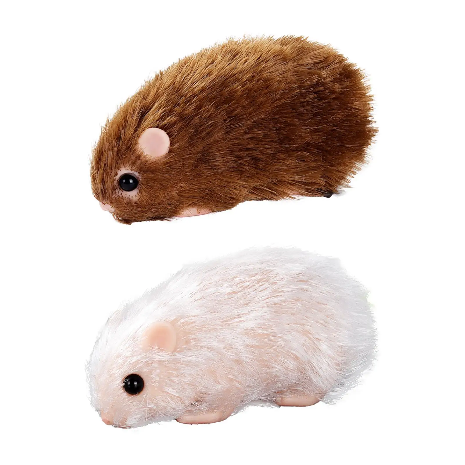 Silicone Hamster Model Lovely Pet Hamster Plaything for Home Decoration Kids