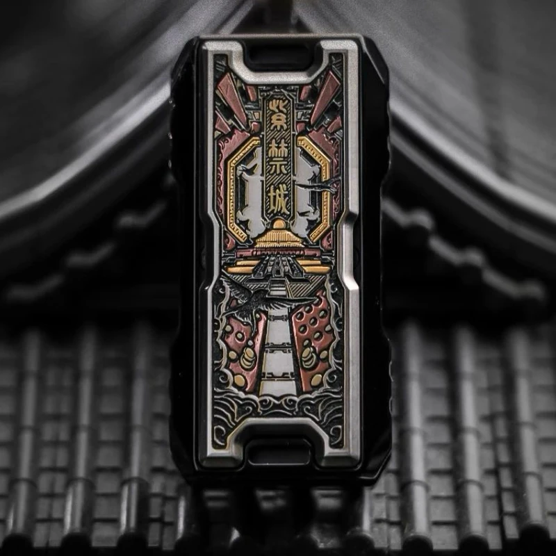 New Metal Mechanical Magnetic EDC Vibration Three-in-one Composite Push Card Vibration Core Decompression Toy