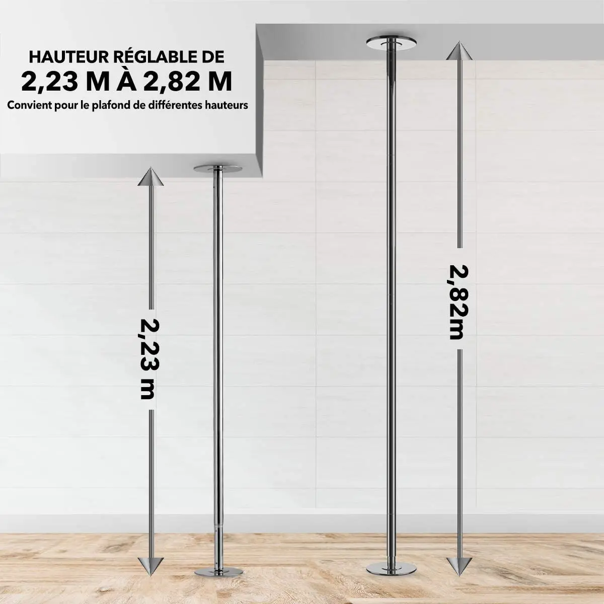 

Fitness Pole for Dancing, spinning and static Dancing Pole Set Easy Installation and Adjust Heightpromote sales