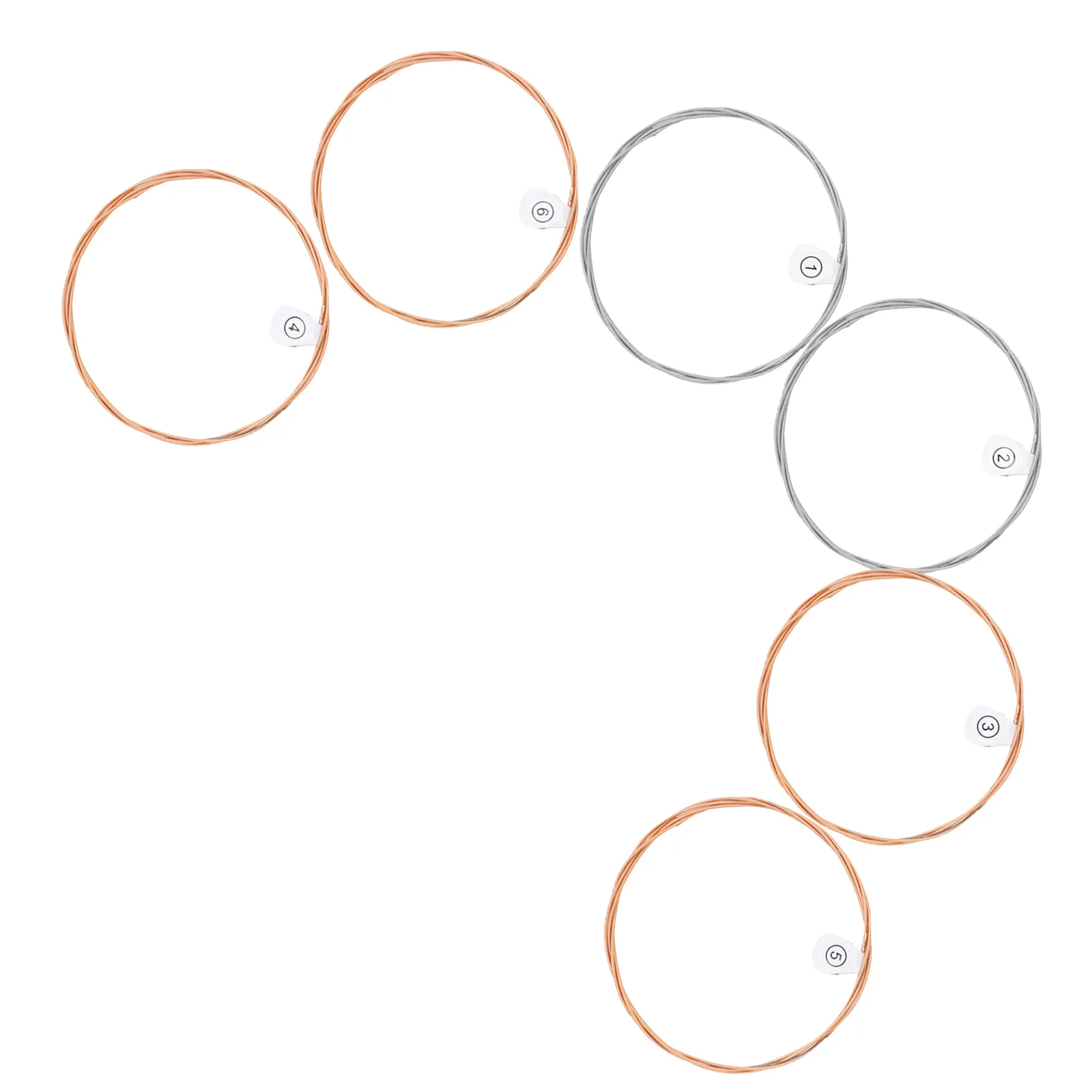 

6pcs Folk Guitar Strings Metal Acoustic String Pack Replacement For Wooden Guitar Durable Music Instrument Accessories