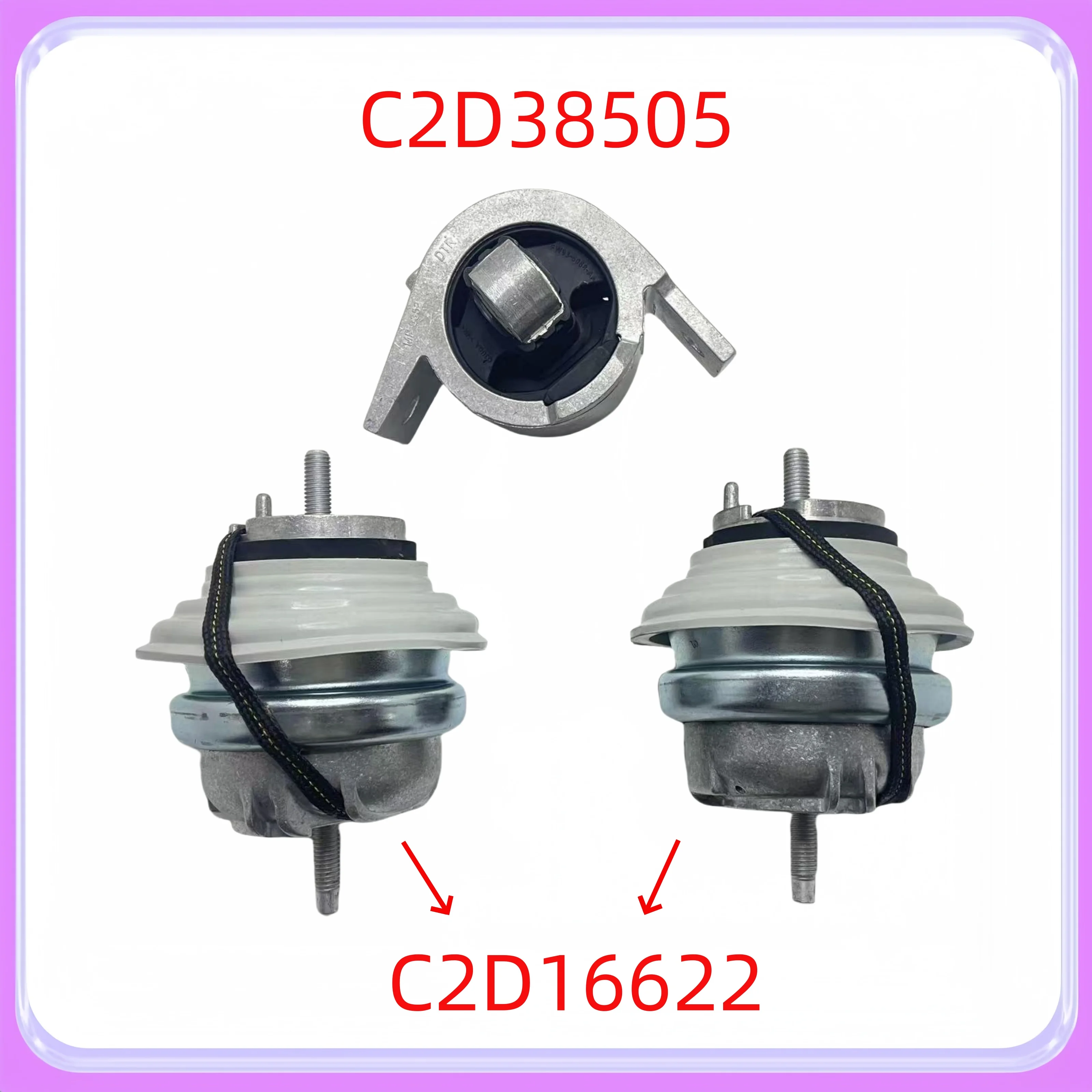 

3PCS high quality engine motor mounting kit left and right transmission mounting C2D2745 C2D38505 C2D16622 for Jaguar XF 3.0L 20