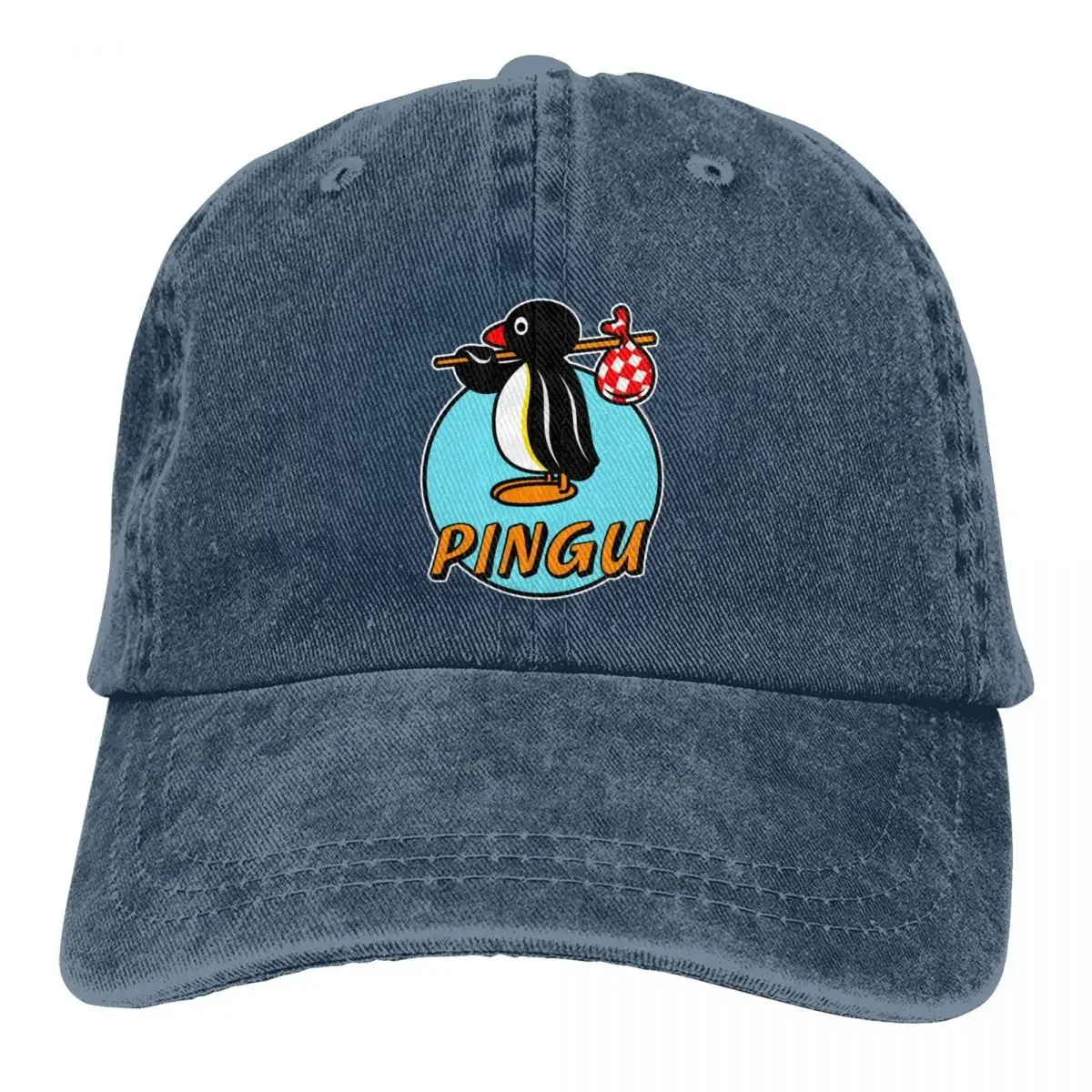 Noot Noot Pingu TV Shows Baseball Caps Vintage Distressed Washed Cute Sun Cap for Men Women Outdoor All Seasons Caps Hat