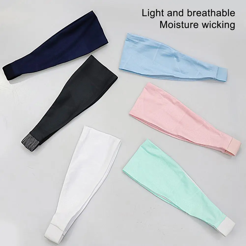 Sport Headband	Sweat Absorption Head Wrap Hair Restraint Yoga Fitness Sports Headband Female Yoga Hair Bands Sportswear