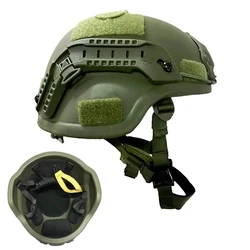 Capacete balístico de corte alto UHMWPE FAST Certificado ISO NIJ Classe IIIA Capacete tático H2000 Capacete à prova de balas