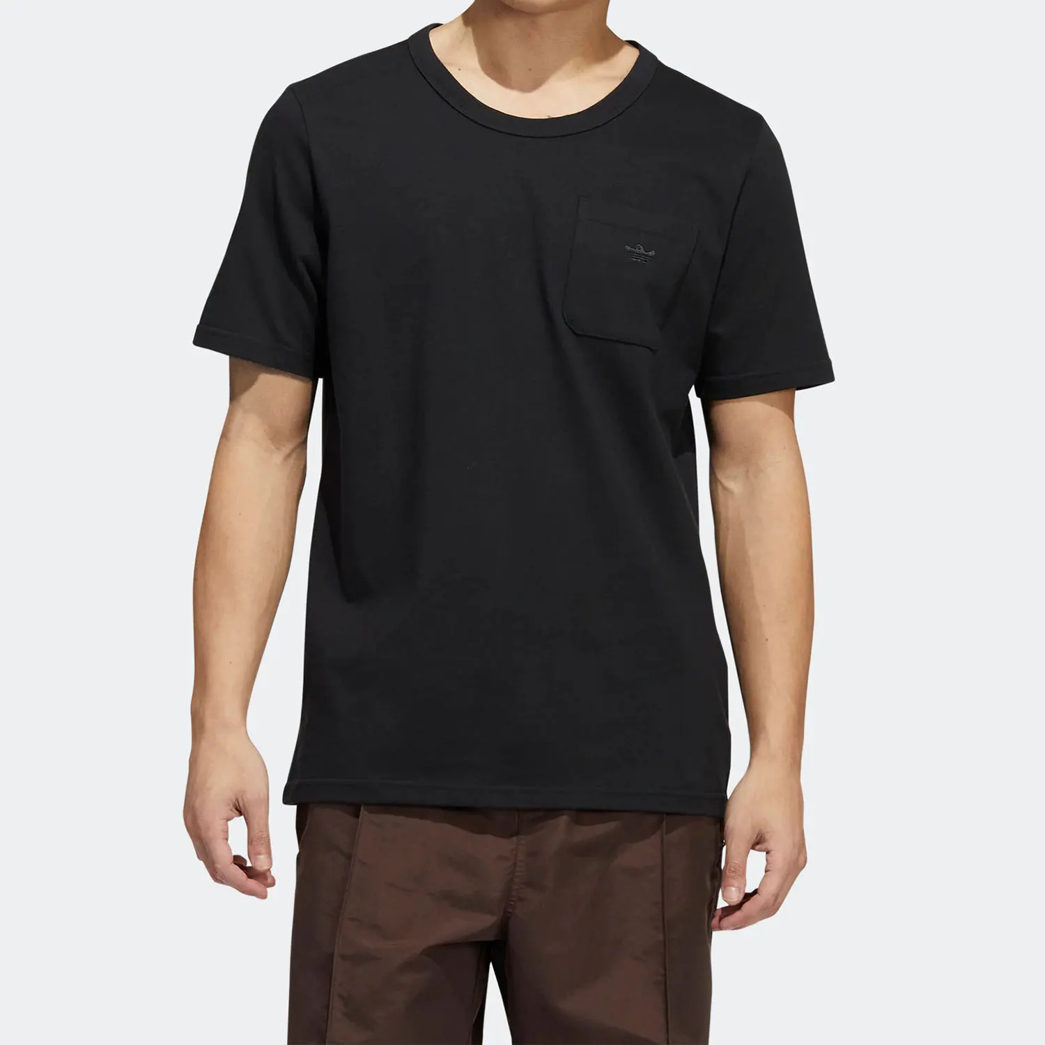 

Официальная аутентичная мужская простая модная спортивная повседневная футболка Adidas с тремя полосками HM6859