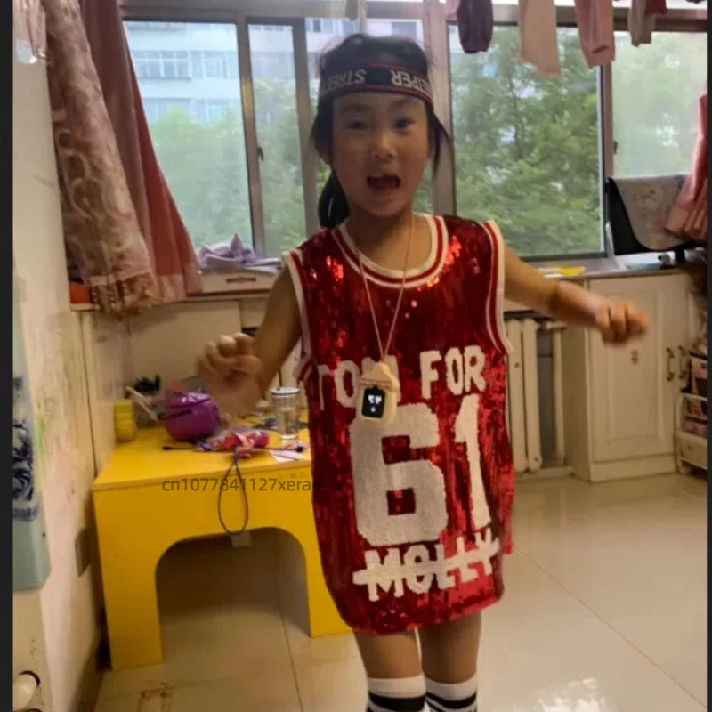 مجموعة أزياء رقص الجاز للأطفال، قمصان أفلام مشرقة للأولاد والبنات، زي تدريب المنافسة، أزياء الأداء