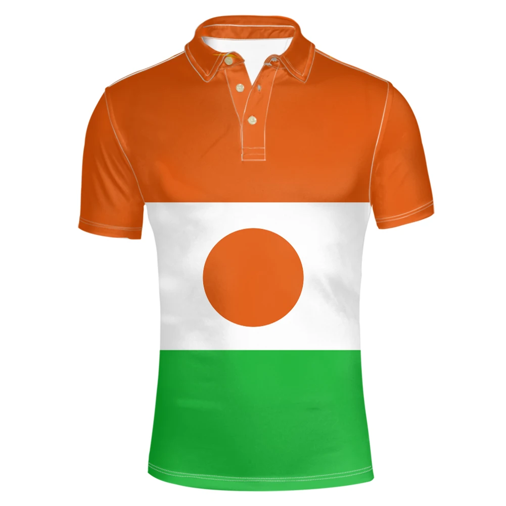 Niger Custom Made Name Number Team Logo Ne Lapel T Shirt Ner Country Travel French Arabic Nation Republic Flag Photo Clothes