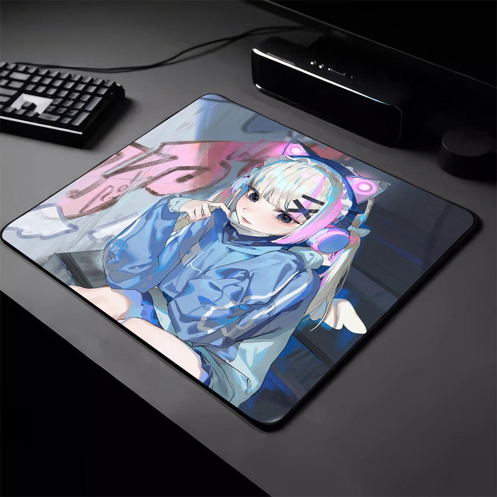 Balance Mouse Pad Gamer Kawaii Anime Girl Mousepad Ultrafine Surface Gaming Mouse Mat Laptop E-Sports Desk Mat Office Table Mats