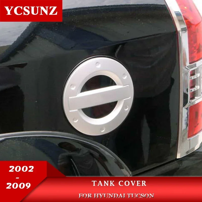 Chrome Fuel Tank Cover For Hyundai Tucson 2005 2006 2007 2008 2009 Car Exterior Accessories