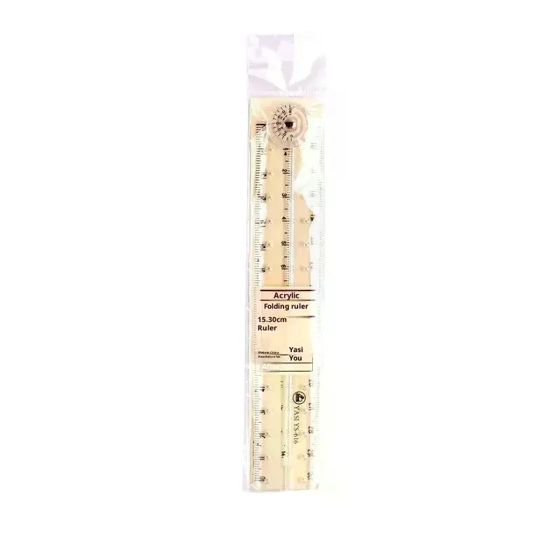 1/2/3PCS 30CM Acrilico Trasparente Righello Pieghevole Semplice Disegno Righello Righelli di Misura Per Gli Studenti Ufficio Scuola di Cancelleria