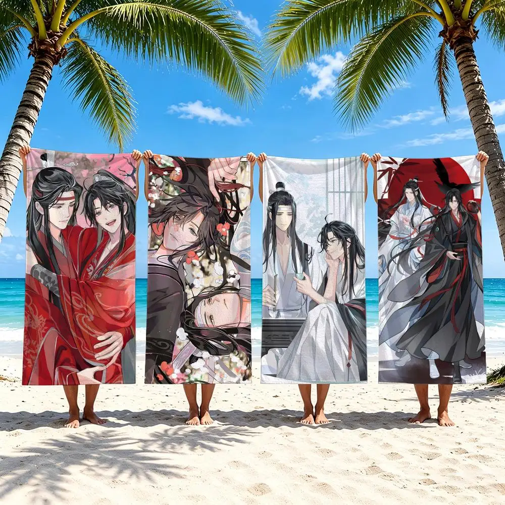Grandmaster Demonic Cultivation Towel Towel Beach Towel Oversized Quick Dry Towel Absorbent Soft Swim BeachTowels for Men Women