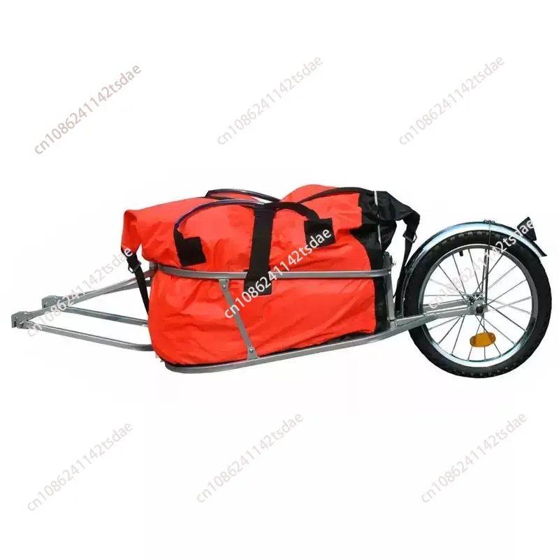 Bicycle Luggage Trailer Single Wheel Rear Pull Shopping Cycling Trailer with Cargo Bag Unicycle
