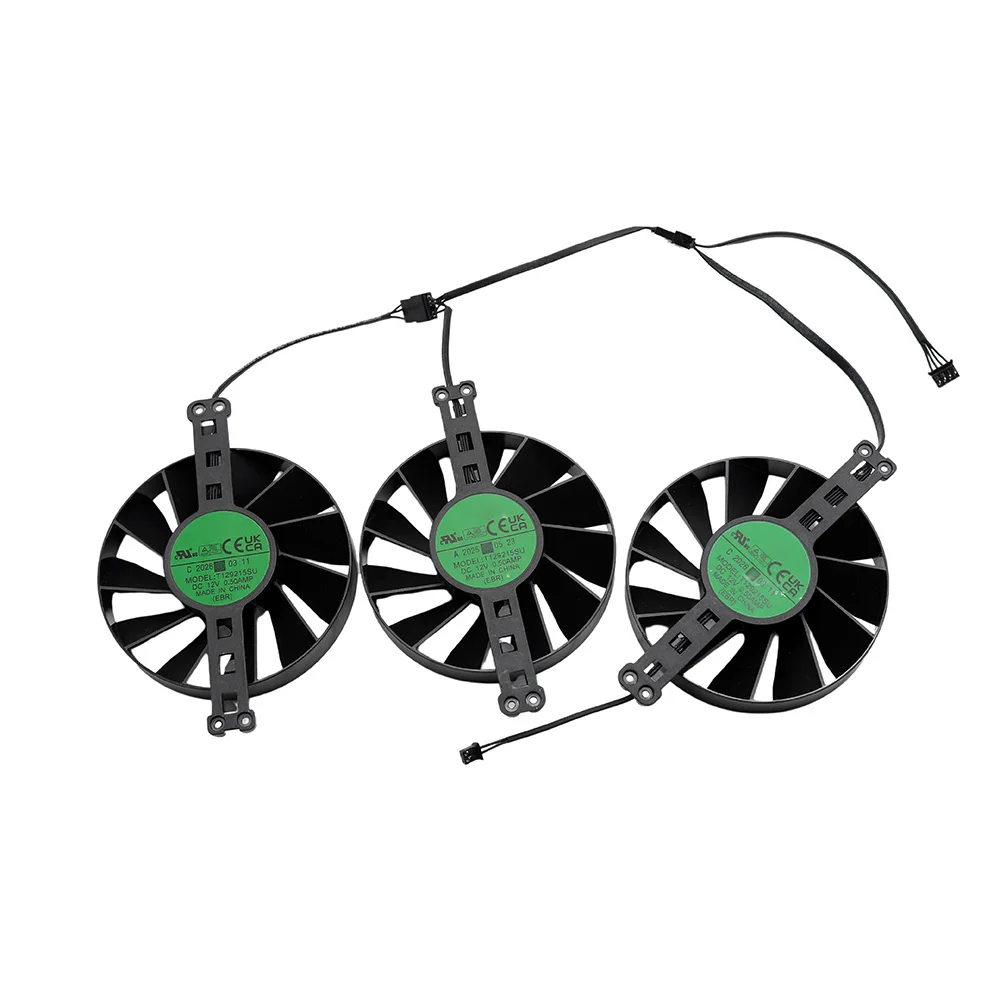 New Cooling Fan for XFX Radeon RX 9060 XT SWIFT OC TRIPLE GPU, Fan Diameter 86MM, Mounting Hole Pitch 9X111MM