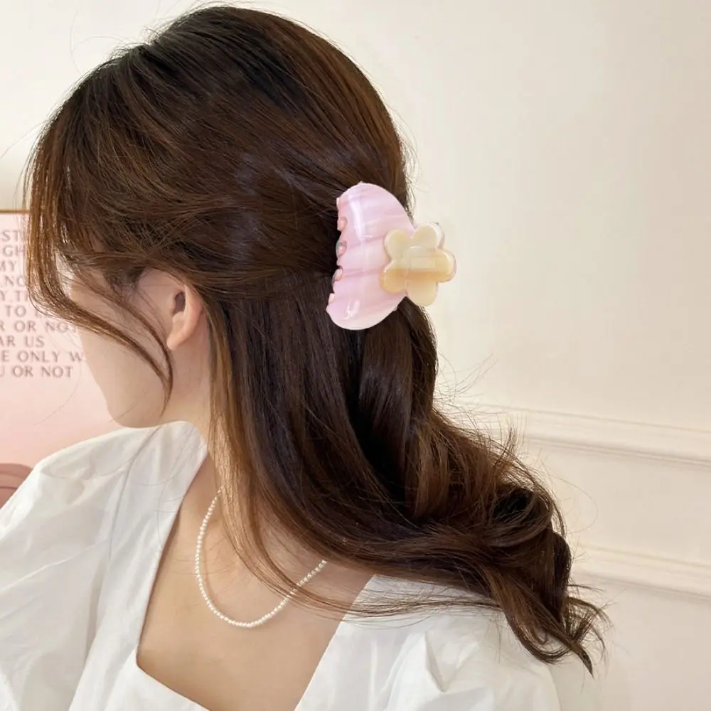 أزياء أنيقة حمض الخليك زهرة مشبك شعر خلات صغيرة الفرنسية القرش كليب العصرية الكورية نمط زهرة الشعر كراب كليب يوميا