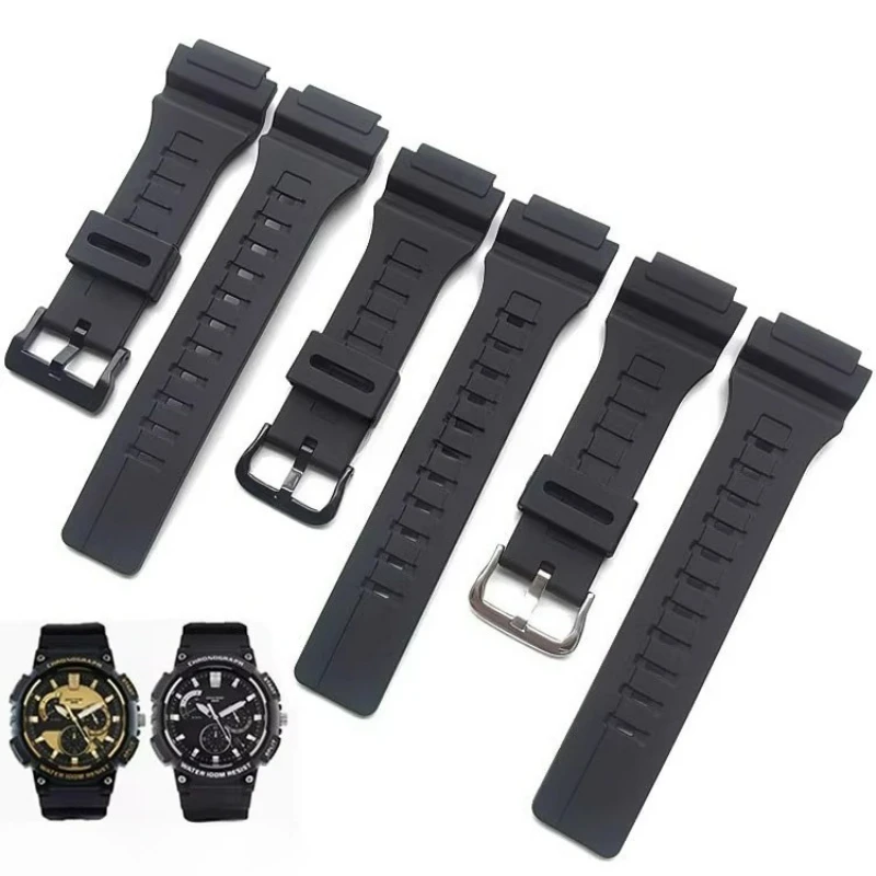 For Casio MCW-200H Watch Strap AE-1400 Watch Bracelet Male Protruding Interface 20mm Premium Quality Silicone Watch Accessories