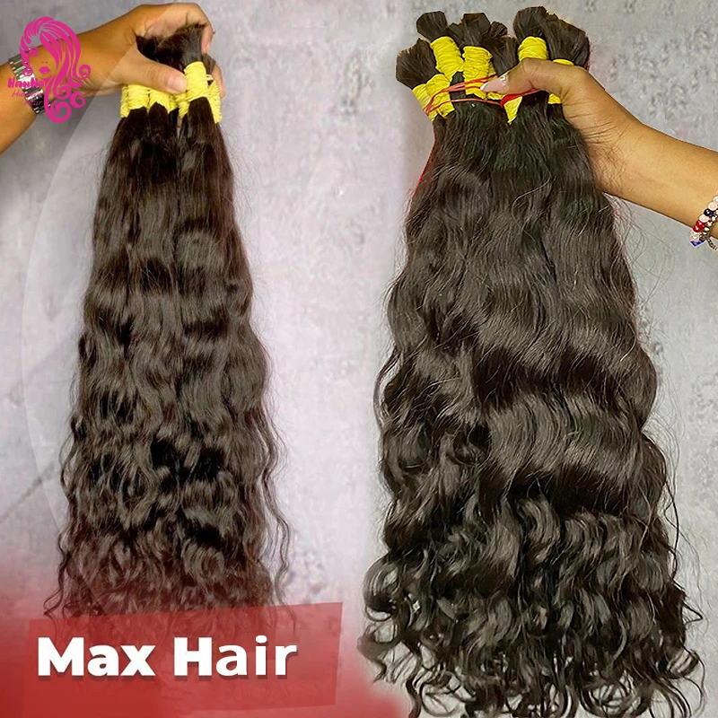 Cabelo Encaracolado Onda Profunda com Terminais, 100% Cabelo Humano, Sem Trança De Trama, Massa para Não Processados, Cabelo Virgem com Extensões, Original