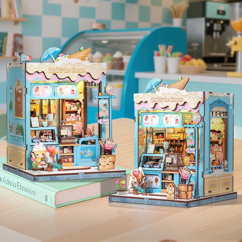 

CuteBee Wholesale Diy Book Nook Kit CWGC212 Diy Miniature House Diy Craft Kit 3d Wooden Puzzle Wooden Book Nook