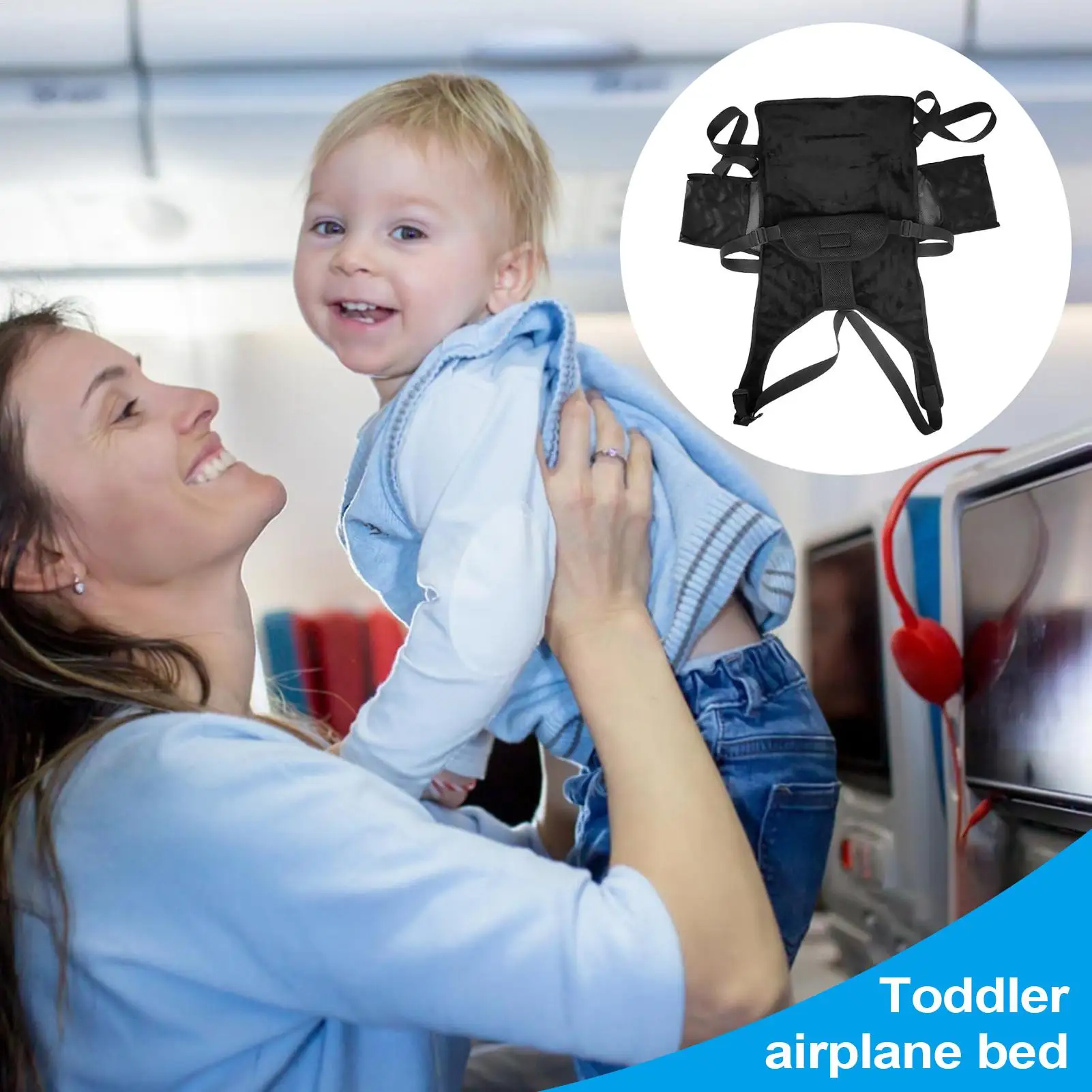 

Airplane Bed For Toddler Portable Plane Bed Foot Rest For Flights Folding Baby Flight Travel Must Haves For Plane Outdoor Family