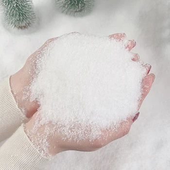 30G Simulatie Sneeuwvlok Miniatuur Grof/Fijn Sneeuw Poeder Model Kerst/Bouw Zand Tafel Scène Layout Materialen Diorama Kit