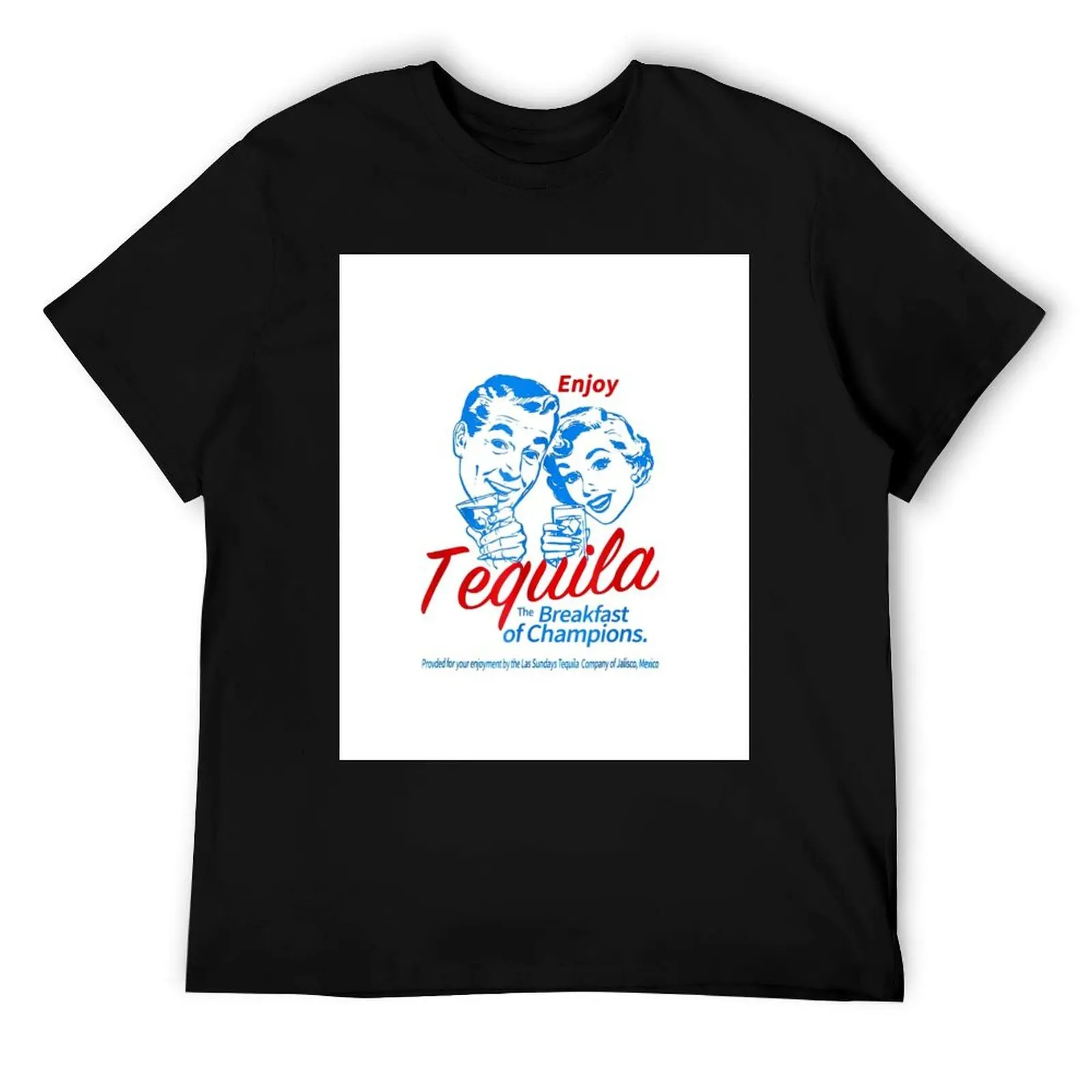 

Enjoy Tequila The Breakfast Of Champions T-Shirt man t shirt cotton man t shirt cotton high quality T-Shirt