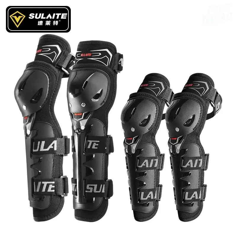 SULAITE Men Motorcycle Knee Pads Elbow Moto Protection Motocross Riding Guard Motorbike Off-road Racing Joelheira Mtb