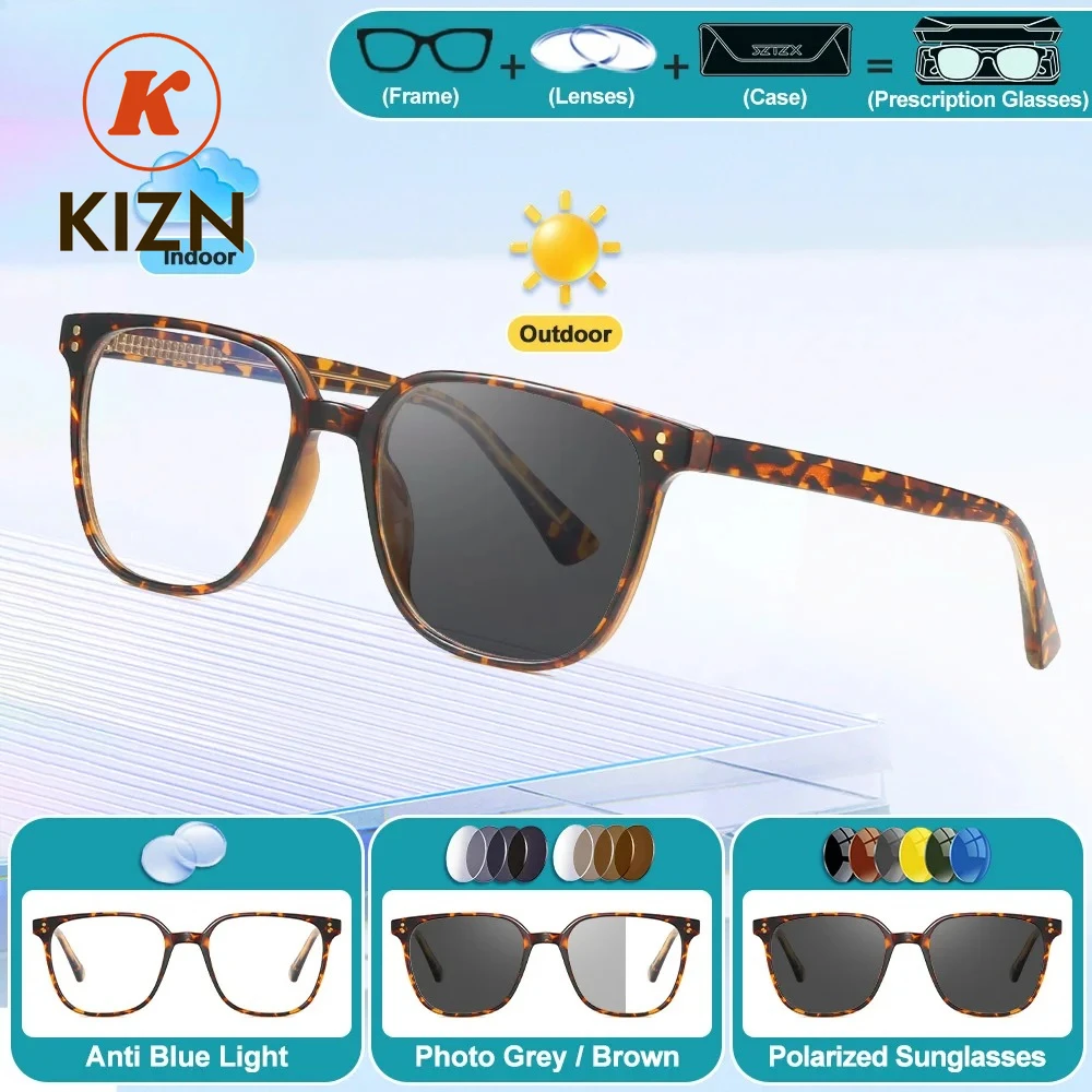 

Очки для коррекции близорукости KIZN для деловых женщин, фотохромные, с защитой от синего света, прогрессивные, компьютерные, с диоптриями