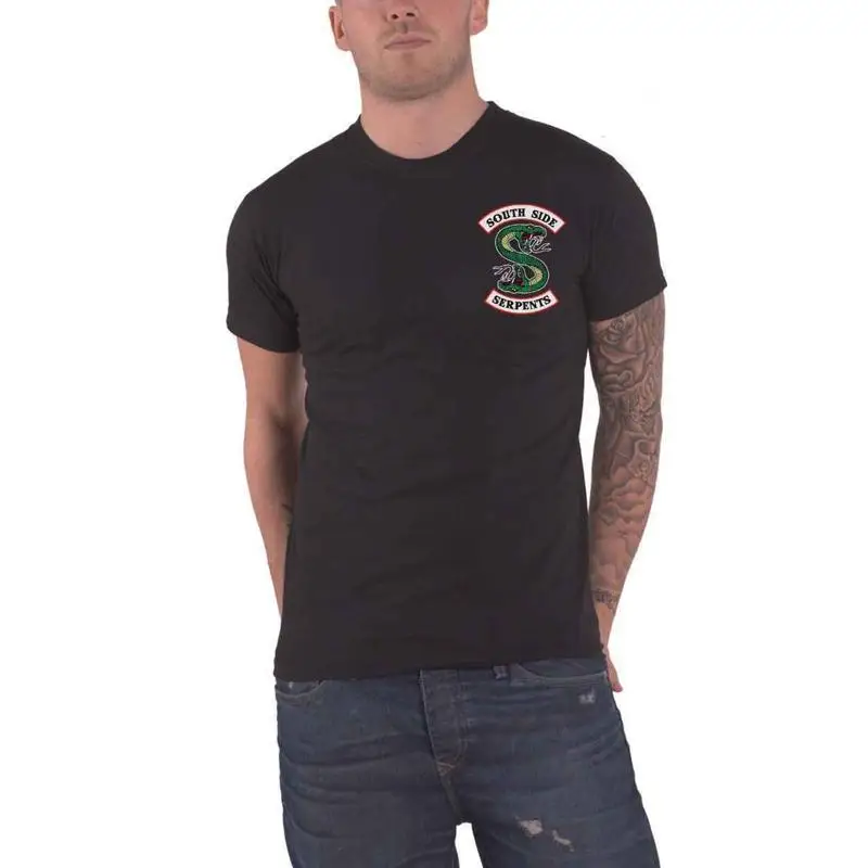 Camiseta Riverdale Southside Serpents Logo nuevo oficial negro Xl