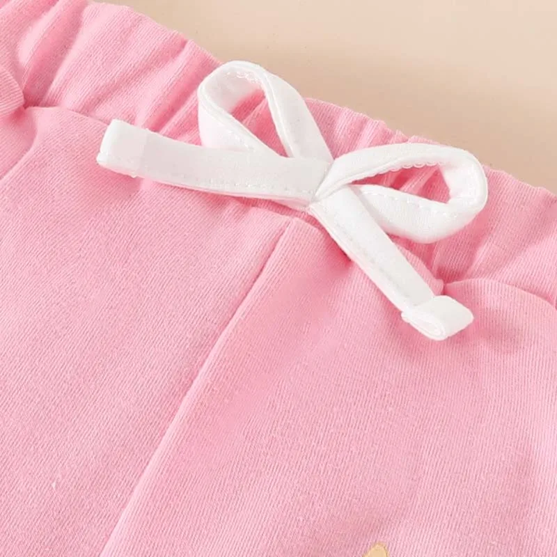 Roupas de bebê para crianças Meninas Conjunto de 2 peças Casual Terno bonito Bloco de cores de vaca Manga longa Top Calça Outono Infantil Roupas de 1 a 3 anos