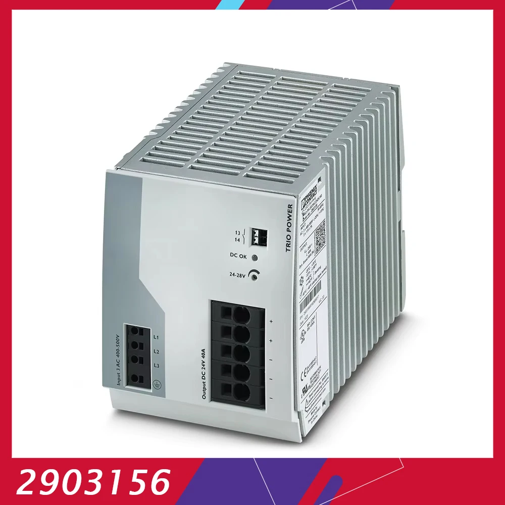 2903156 TRIO-PS-2G/3AC/24DC/40 TRIO POWER For Phoenix Power Supply Output 24VDC/40A Works Perfectly Fast Ship