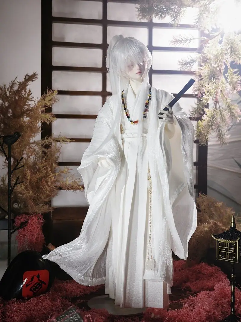 Nouvel ensemble de vêtements pour poupée 1/4, pour poupée Bjd de 45 cm, ensemble Hanfu de la Chine ancienne, jouets de déguisement, maison de jeu, cadeau, accessoires de poupée, sans poupée