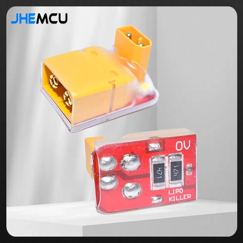 JHEMCU RC LIPOバッテリー 0Vキラー LIPOキラー XT30 XT60 オスプラグ ディスチャージャー RCモデル FPVドローン 車両 車 ボート バッテリー用