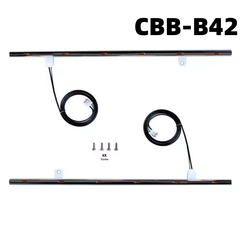 LED Light Side Skirt Lights Side Lamp Baffle CBB-A42 CBB-B42 For 1/14 Tamiyaa RC Truck Tractor Scaniaa JUWUIBA Toys Model Parts