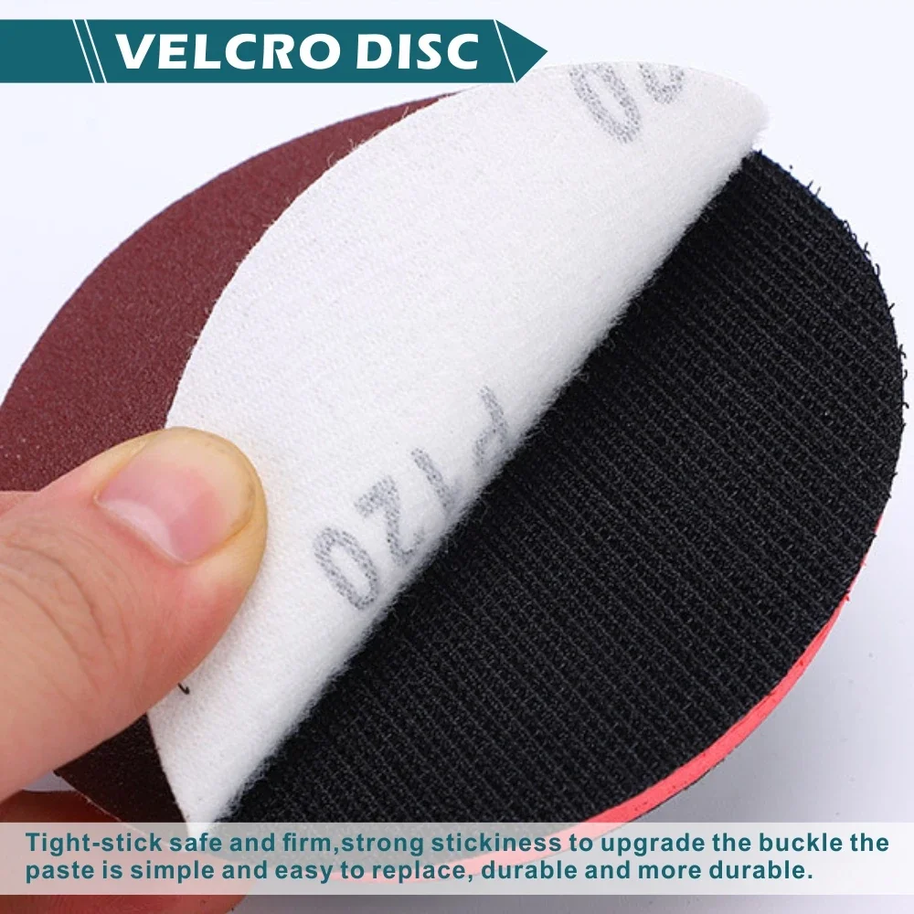 100Pcs 4 Inch Adhesive Sandpaper Discs-Round Hook & Loop Polishing Pads with 60-800 Grit for Electric Grinder Sander