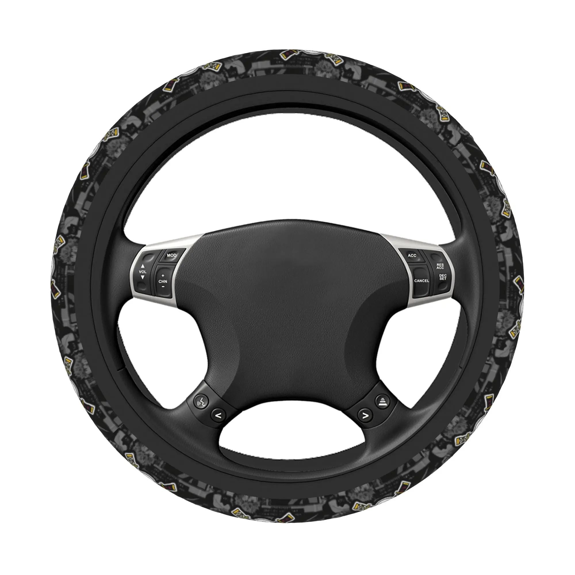 One Piece Zoro Car Steering Wheel Cover 37-38 Anti-slip  Auto Steering Wheel Protector Colorful Car-styling Interior Accessories