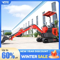 New Excavator Price 0.8 ton 1 ton 2 ton mini Excavator Digging Hydraulic Small Micro Digger Machine Prices for Sale customized