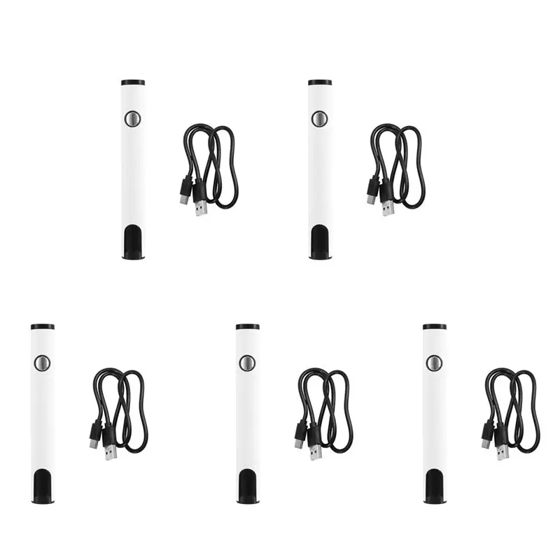

Exquisite-5X 510 Thread Battery Cart Pen Headless Electric Soldering Iron With Adjustable Temperature Soldering Iron Kit White