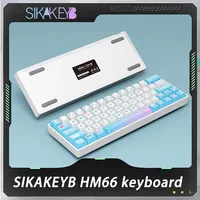 SIKAKEYB HEMU HM66 Wired Mechanical Keyboard Magnetic Switch Gaming Keyboard RT 8K 0.01mm Keyboard Valorant Gamer Accessories Gi