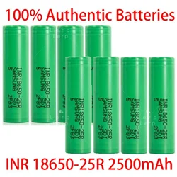 100% INR1865 25R 1865 2500mAh 3.7V 18650 battery, OpladBare Hoge Stroom lithium battery, 20A