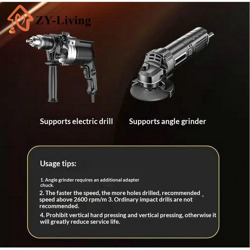 1/4/5Pcs Carbide Hexagonal Shank Tilt Eccentric Diamond Drill Ceramic Drill Bit Concrete Slab Drill Bit Screw Drill Bit