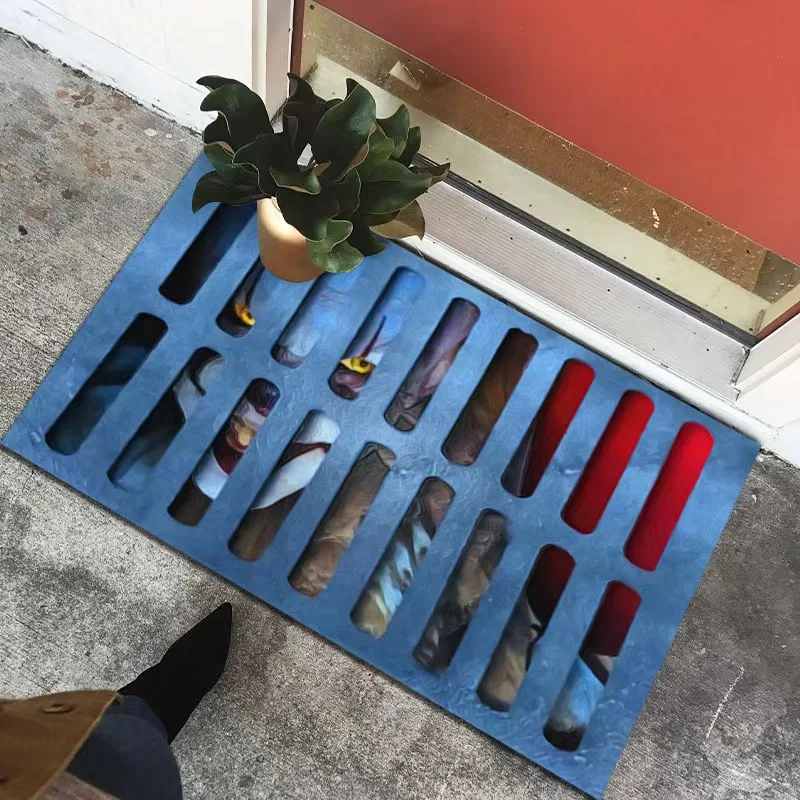 

Clown carpet floor mat, funny and creative living room and bedroom carpet, wear-resistant carpet for home use