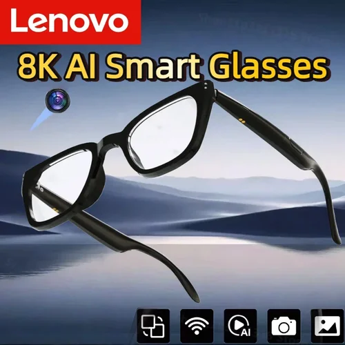 Imagen 2 del producto Lenovo 8K AI HD gafas inteligentes de disparo cámara multifuncional Bluetooth llamada música reproductor de voz traducir gafas fotocromáticas HD