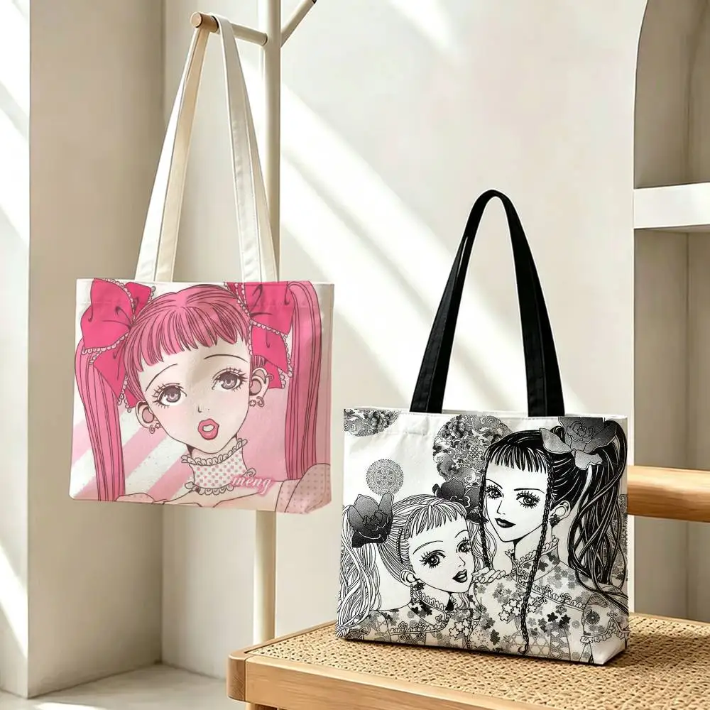 Paradise Kiss Happy Berry Storage Bags Double-Sided Print Large Tote Bag Durable Beach Picnic Foldable Gift Eco