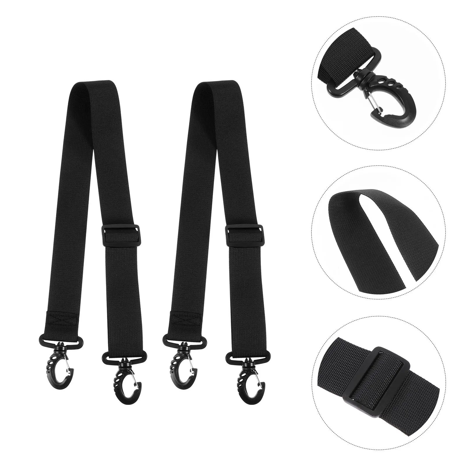 4 قطع من حزام حمل التمهيد على الجليد من النايلون شديد التحمل، حزام حمل يدوي مع دعم مريح للكتف، سهل الإصلاح والتعليق